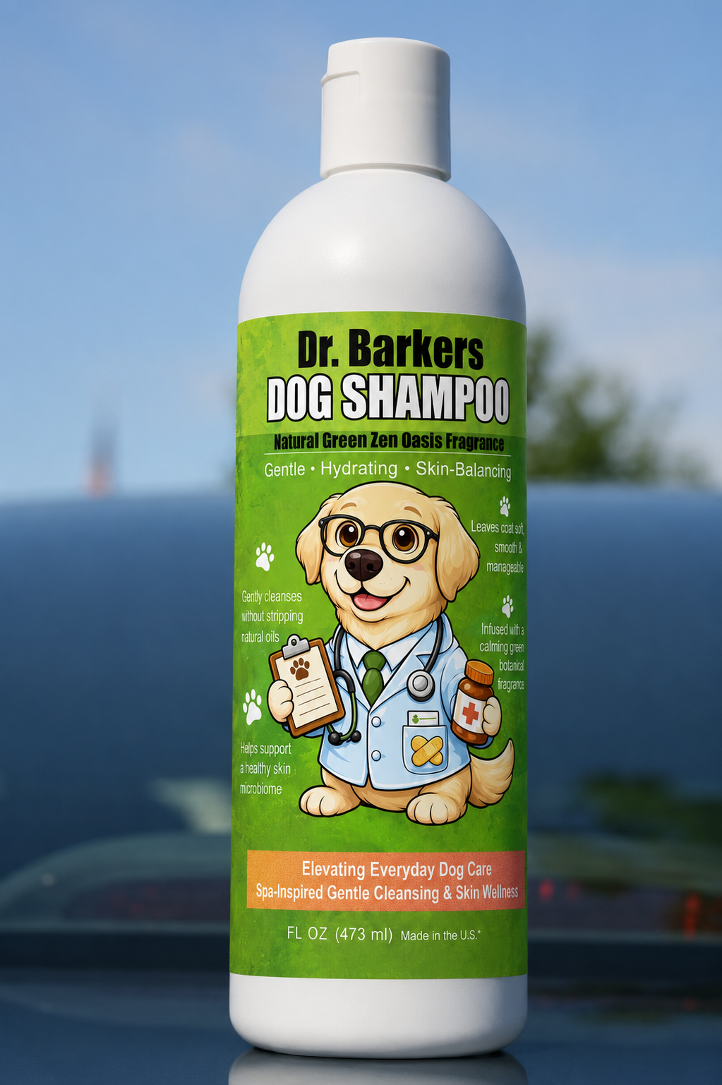 Dr. Barker’s™ Hypoallergenic Oatmeal & Honey Dog Shampoo