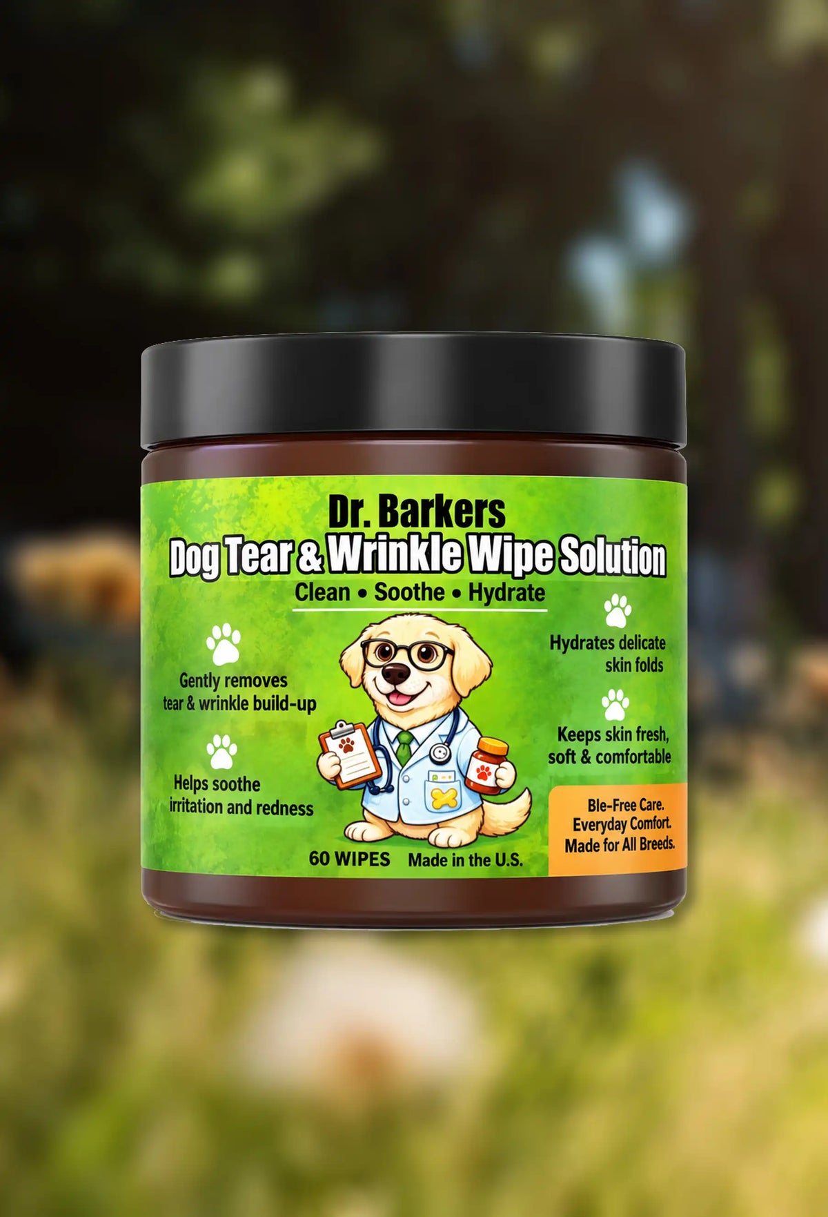 Dr. Barker’s™ Tear & Wrinkle Wipes